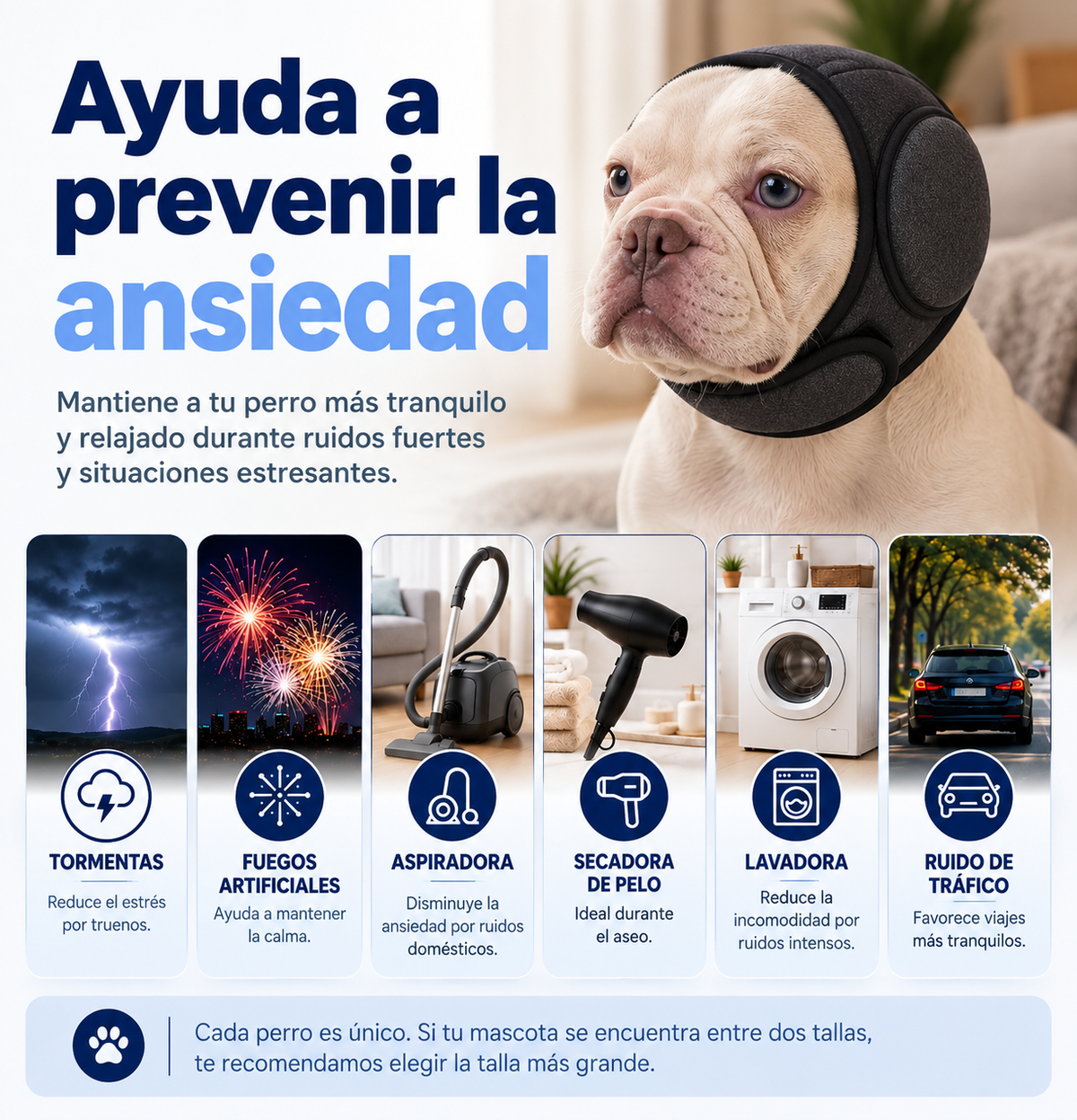 CalmiPet Orejeras Antirruido